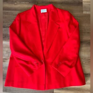 Pendleton VINTAGE Cherry Red Wool Blazer